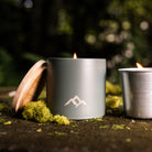 Forest Green refillable candle