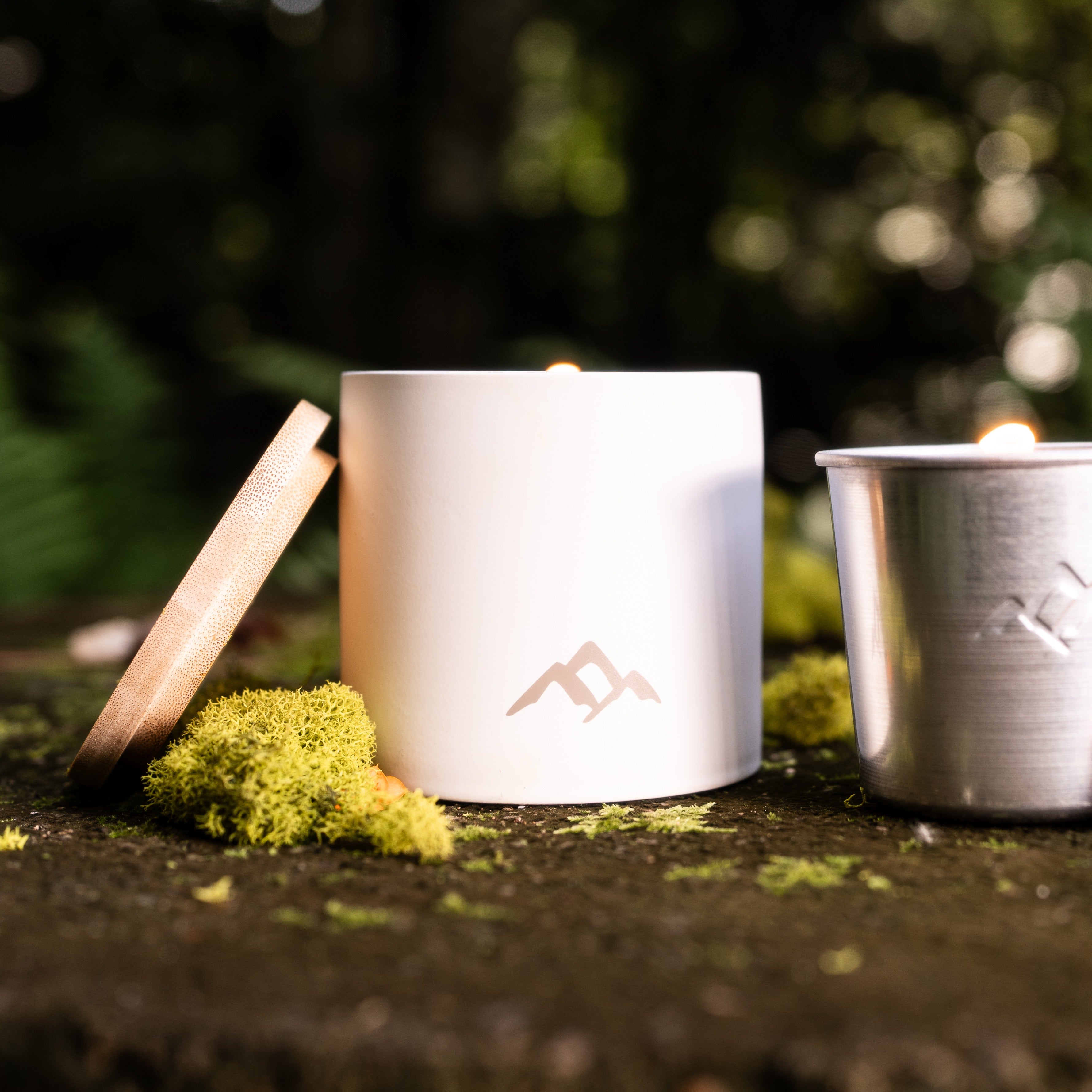 Cloud White Refillable Candle